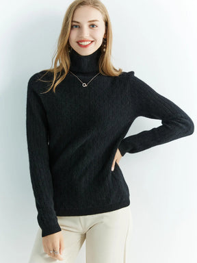 Blusa de lã gola alta para o inverno - Montzel Collection 