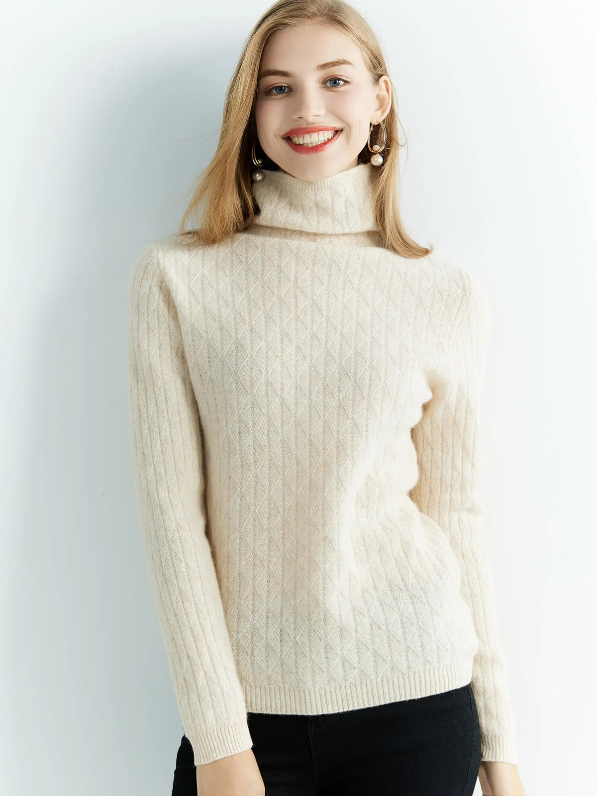 Blusa de lã gola alta para o inverno - Montzel Collection 