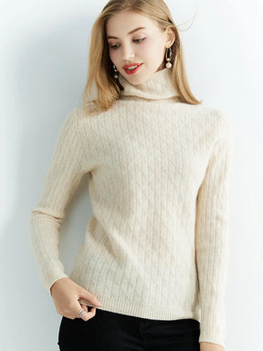 Blusa de lã gola alta para o inverno - Montzel Collection 