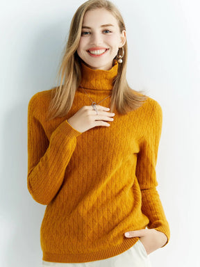 Blusa de lã gola alta para o inverno - Montzel Collection 