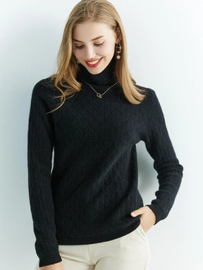 Blusa de lã gola alta para o inverno - Montzel Collection 