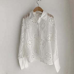 Blusa Elegância Floral - Montzel Collection 