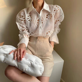 Blusa Elegância Floral - Montzel Collection 