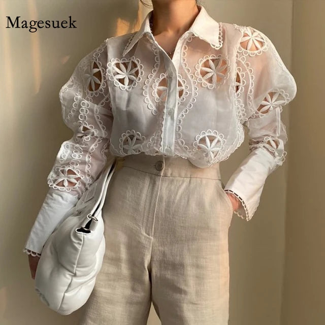 Blusa Elegância Floral - Montzel Collection 