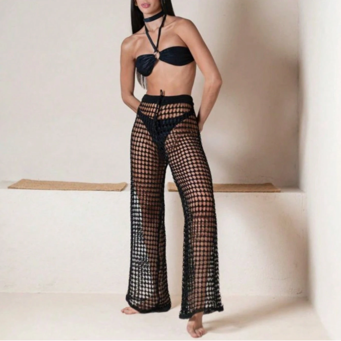 Calça Tricot Vazada Riviera