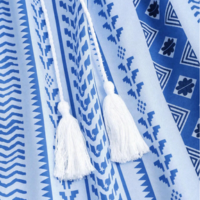 Vestido Boho Mar Azul