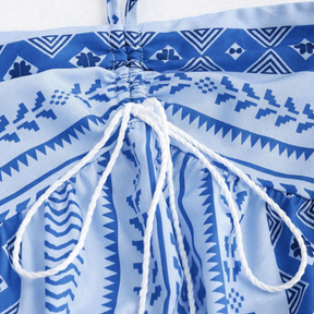 Vestido Boho Mar Azul