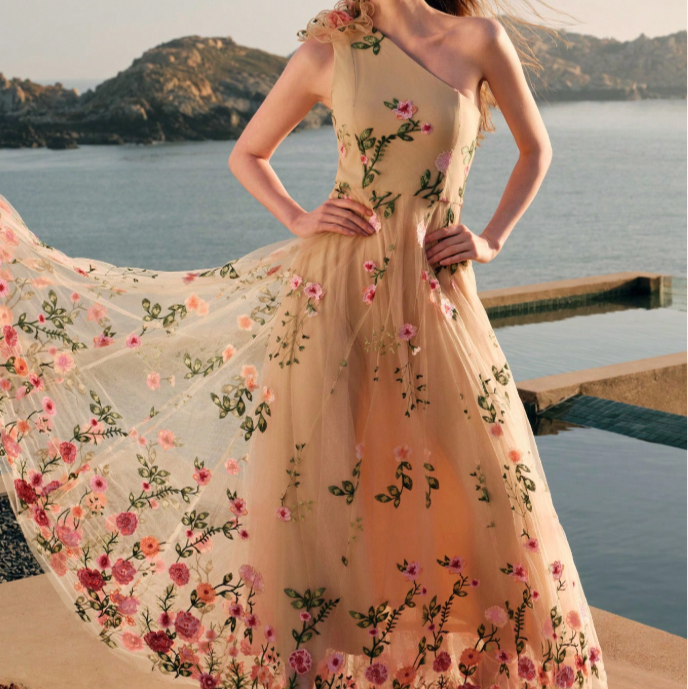 Vestido ZEYLAH Floral 3D