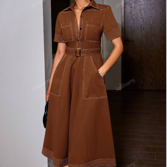 Vestido Sollinarry Camisaria Vintage