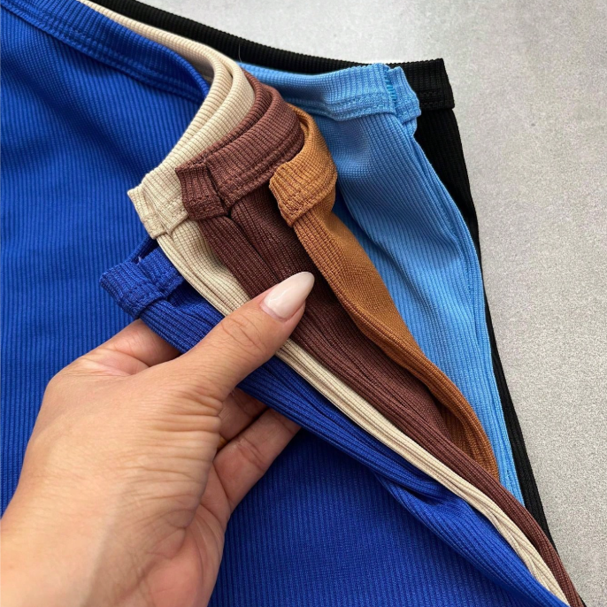 Blusa One Shoulder Rib