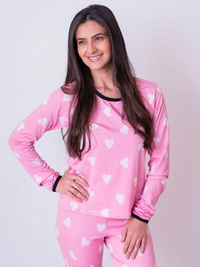 Pijama Longo Suede Touch