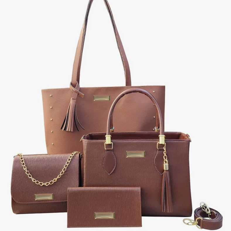 Conjunto de 4 Bolsas - Tote Satchel - Montzel Collection 