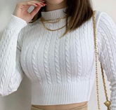 MISS RABBIT - Blusa De Cropped De Frio - Montzel Collection 