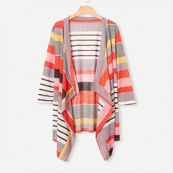 Casaco Feminino Tricot Listrado - Montzel Collection 