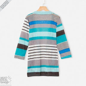 Casaco Feminino Tricot Listrado - Montzel Collection 