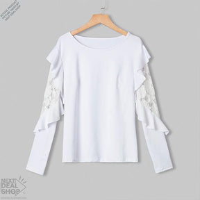 Blusa Feminina Babados Floral - Montzel Collection 