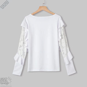 Blusa Feminina Babados Floral - Montzel Collection 