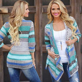 Casaco Feminino Tricot Listrado - Montzel Collection 
