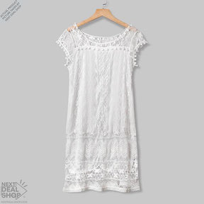 Vestido Curto Renda Boho - Montzel Collection 